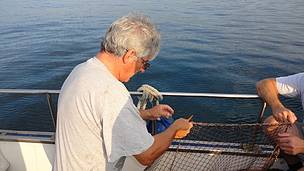Mauricio Pulido pescando sonso en Cataluña
